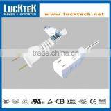 UL 2 Pin Power Extension Cord With Socket