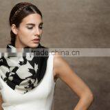 Super luxury Paper crane Printed 100% wool shawls scarf