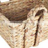 Hand Woven From Sustainably Harvested Dried Water Hyacinth Basket thumbnail-4