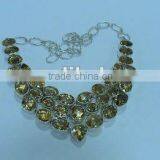 Silver Cittrin Necklace thumbnail-1