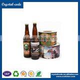 Waterproof Transparent Adhesive Glass Bottle Sticker for Glass Bottles