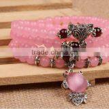 Natural Rose Quartz Crystal Beads Bracelets for Wedding Souvenir Wholesale thumbnail-2