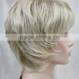 Natural Style Blonde Mixed Short Women Ladies Daily Wig N515 thumbnail-3