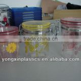 airtight clear plastic container with lids for food storage