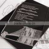 Perfect Style Clear Plexiglass Wedding Invitations