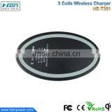 China Factory Supply High Efficiency Universal 3 Coils Power qi Wireless Mobile Chargers thumbnail-4