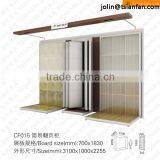 CF015 Corner Coat Rack / Wood Flooring Display Rack / Page Turning Type Rack