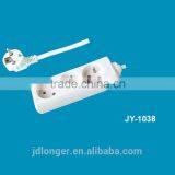 Hot Sale High Quality 3 Way Extension French Socket W/o Switch Power Strip CE 16A 220V China Socket