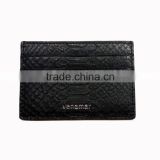 100% Hand Stitching Python Snake Skin Card Wallet Genuine Leather Business Card Wallet
