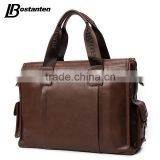 Men Leather Tote Bags Hand Bag Laptop Briefcase Vintage Crossbody