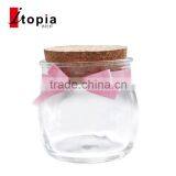 2014 Hot Sale Small Cheap Glass Jar With Cork Stopper thumbnail-1