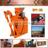 Hydraulic clay interlocking brick making machine SY1-25 price for sale China best selling product soil block making machine