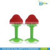 2017 Hot Sale BPA Free Food Grade Silicone Fruit Orange Baby Teether thumbnail-5