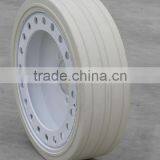 Solid White Tires, Solid Tires With Rim With Brake,6.00-9 Solid Tire