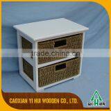 Customized 2 Drawer Storage Cabinet Wood thumbnail-2