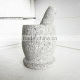 White Granite Maifan Stone Mortar and Pestle thumbnail-1