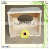 Plain Sliding Laser Cutting Pine Wooden Tissue Box thumbnail-6