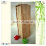 Unfinished Wood Crafting Personalized Slid Bamboo Wine Box thumbnail-2