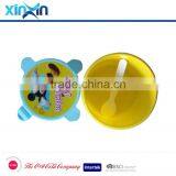 Round Shape Plastic Bento Lunch Box With Spoon thumbnail-3