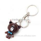 Lovely Brown Bear Custom Keychain thumbnail-1