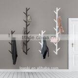New Design Solid Beech Wood Wall Amounted Coat Rack Tree Shape