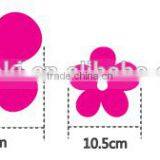 Wood Design 3d Wall Decal for Living Room Colorful Stickers for Home Decor Beautiful Wood Flower Sticker thumbnail-6