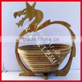 Export Only Factory Sale Eco-bamboo Folding Basket thumbnail-3