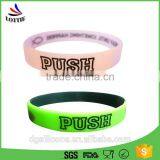 Custom Embossed Paint Silicone Bracelets Cheap Silicone Wristbands thumbnail-2