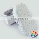 Fabric Ruffle Soft Touch Baby Shoes/Baby Girls Prewalker Shoes/In Stock Girls Soft Shoes thumbnail-1