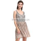 2017 Cloth Woman Short Summer Sequin Dress thumbnail-3