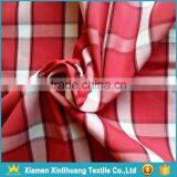 High Grade Woven 100 Cotton Yarn Dyed Red Plaid Fabric to Make Shirt