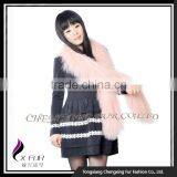 CX-S-108A China Wholesale Fashion Shawl Mongolian Lamb Fur Scarf thumbnail-2
