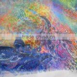 2017 Fashion Europe New Arrival the Latest Digital Printing Paisley Flower Lady Polyester Summer Scarf thumbnail-5