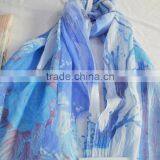2017 Fashion New Popular Chiffon Print Lady Shopping Summer Voile Scarf 100%viscose thumbnail-5