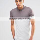 MGOO Hot Sale 100 Cotton Polo Plain Short Sleeves Custom Embroidery Or Print Contrast Purple White Color thumbnail-2