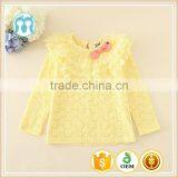 Fleece Undershirts Children Autumn Clothes High Quality Lace Girls Winter Lonh Sleeve Tee Warm Soft Kids Tee thumbnail-1