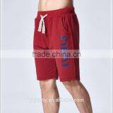 China Guangzhou Custom Logo Silk Screen Printing Shorts Black Cotton French Terry Running Outdoor Sweat Men Shorts thumbnail-2
