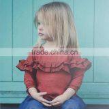 0-3 Years Wholesale 2017 New Autumn Cotton Full Sleeves Baby Blouse (pick Size Color) thumbnail-1