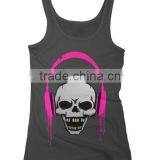 China Custom Printing 100 Cotton Stringer Tank Top Women thumbnail-2
