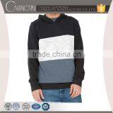 Customized Fashion Plain Black Hooded Sweater thumbnail-1