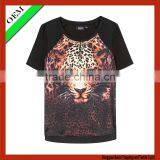 2015 Cotton100% Cotton T-shirt Women Print T-shirt OEM thumbnail-1