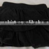 Cupcake Pageant Dresses NEW Girls Skort Tiered Skirt Toddler Girls Ruffle Black Cotton Skirt Solid Color Falbala Skirt thumbnail-1