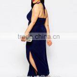 Sexy Halter Neck Bodycon Fit Plus Size Evening Dress for Fat Women thumbnail-5