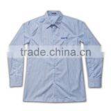 100% Cotton Design China Made Casual Workwear Light Blue Dress Shirt thumbnail-4