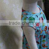 Newest Prints Baby Dress Girls Pink Pig Summer Dress Sleeveless Dress for Girls of 7 Years Old thumbnail-3