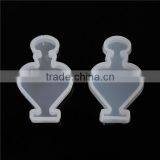 Silicone DIY Tools Resin Mold Heart Bottle White 44mm x 28mm thumbnail-1
