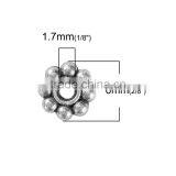 Zinc Based Alloy Spacer Beads Flower Antique Silver thumbnail-2