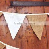 Rustic Burlap Bunting & Calico Flags Country Weddings Bunting & Barn Dance Bunting thumbnail-3