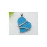 Fashion Jewel Beads Epoxy Resin Pendant Big Ball Chain Necklace for Women thumbnail-1