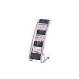 6 Compartments Floor Stand Literature Newspaper and Magazine Display Rack Powder Coating thumbnail-1